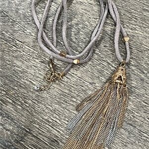 🌤️ Leather Tassel Nexklace